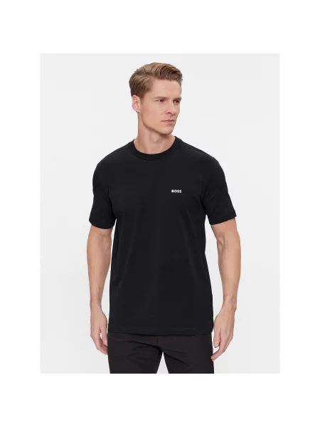 Boss Majica Črna Regular Fit bela