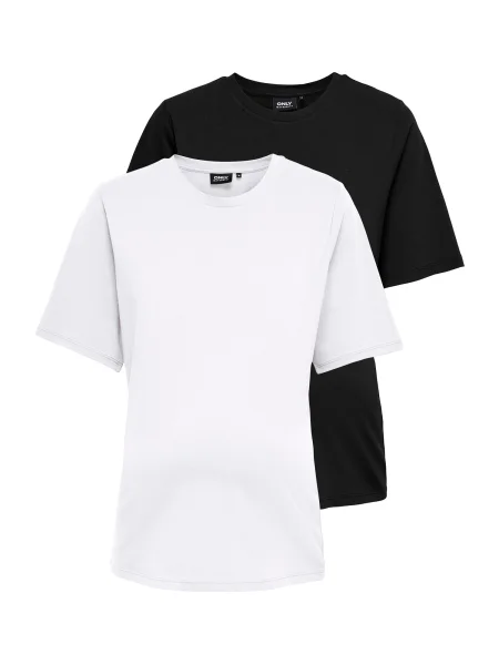 Only Maternity Tricou negru alb