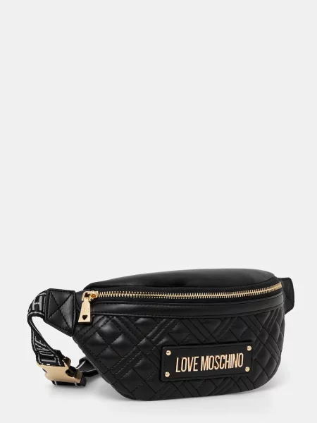 Сумка на пояс Love Moschino чорний