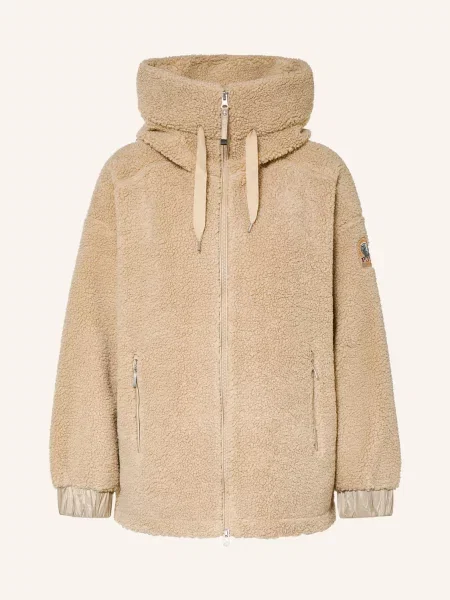 Parajumpers Bunda Z Plyšové Kožešiny Noelle béžová