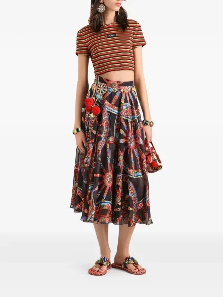 Ριγέ μπλούζα Dolce & Gabbana από ζέρσεϋ πορτοκαλί