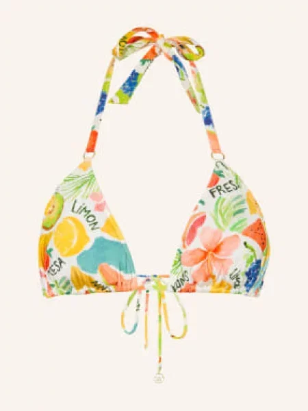 Watercult Trojúhelníkové Bikiny Fruitbowl žlutá / tyrkysová bílá