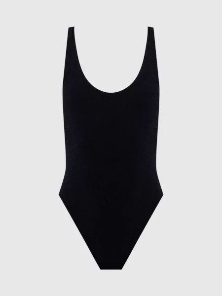 Купальник з гравіюванням логотипа Balmain чорний