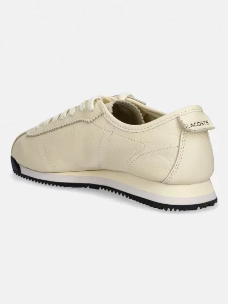 Kožené tenisky Lacoste Club-Low Sneakers béžové