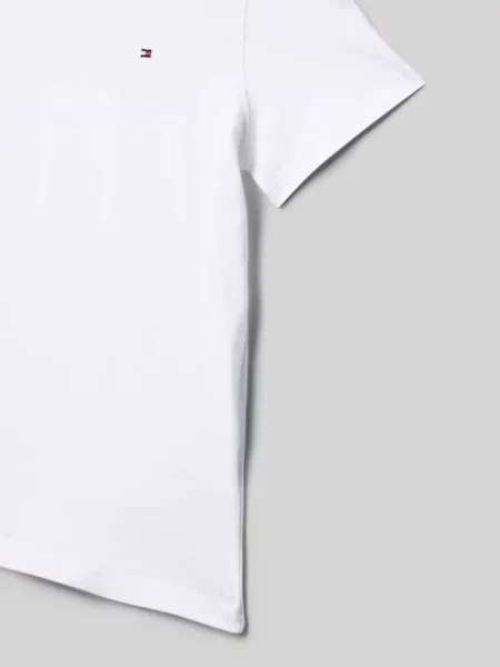 T-shirt z wyhaftowanym logo Tommy Hilfiger Teens biała