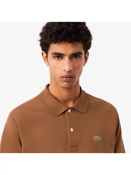 Поло Lacoste коричневое