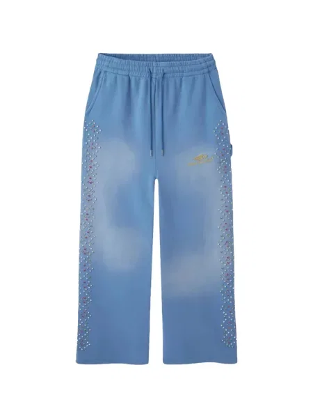 Pantaloni Happy Memories Don't Die alergare albastru