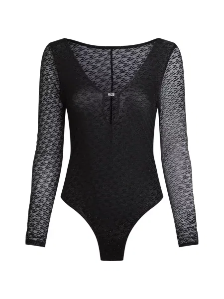 Body Karl Lagerfeld plasă cu autograf negru
