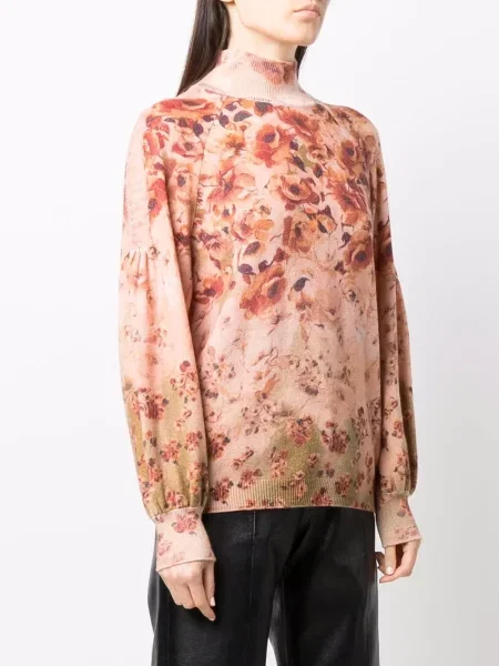 Pulover Alberta Ferretti cu model floral cu imagine