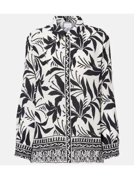 Cămașă Velvet de catifea cu imagine negru