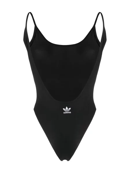 Hanorac cu glugă Adidas cu dungi cu spatele deschis negru