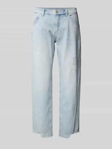 Jeansy o kroju straight fit z ozdobnymi szwami po bokach model ‘Aleksa’ Mac