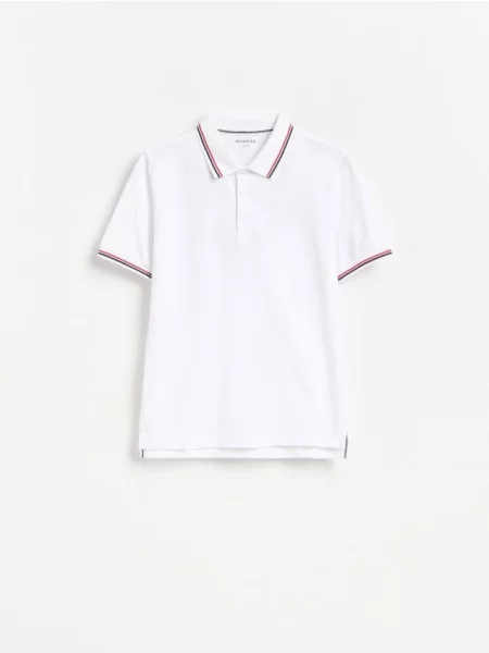 Reserved Tričko polo biela