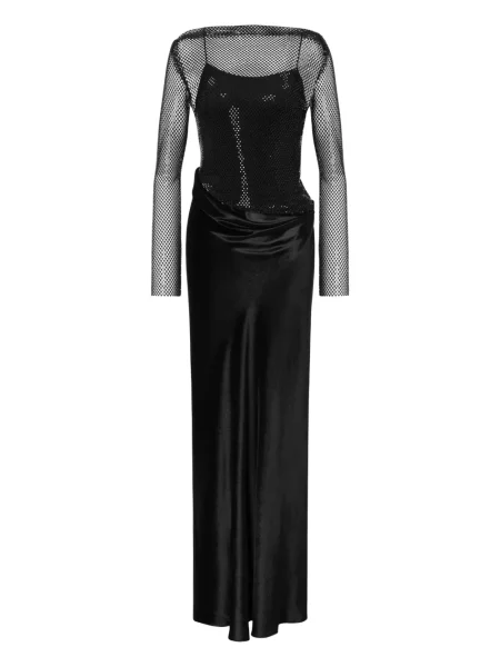 Rochie Alberta Ferretti plasă de costum negru