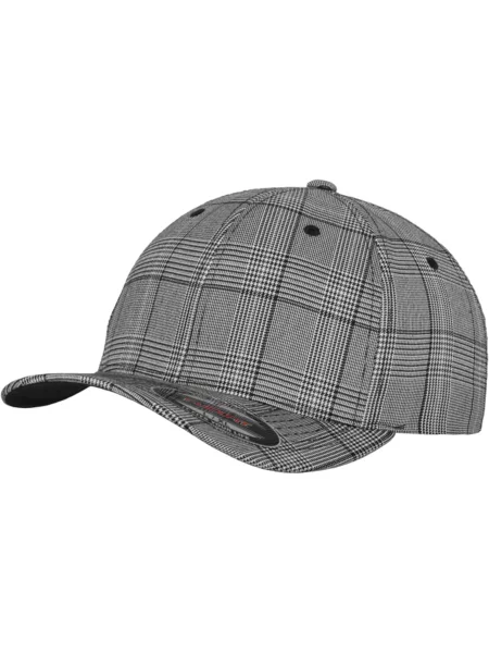 Flexfit Șapcă GLEN CHECK negru alb