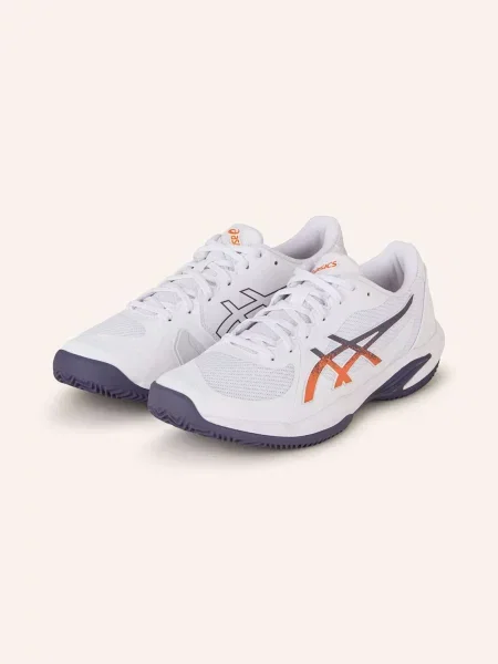 Tenisové boty ASICS Solution Swift FF 2 Clay white/ nova orange bílé