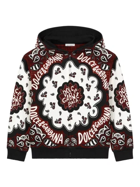 Bluza z kapturem dziecięca Dolce And Gabbana czarna