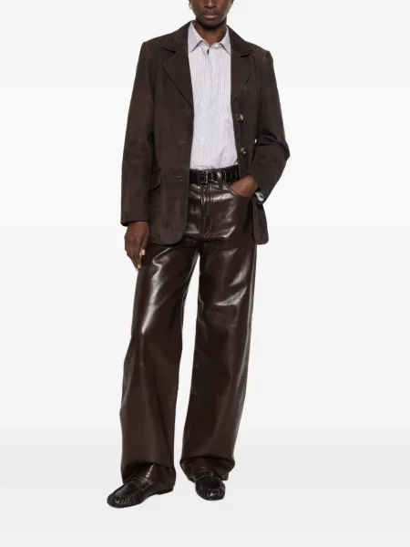 Pantaloni Agolde maro
