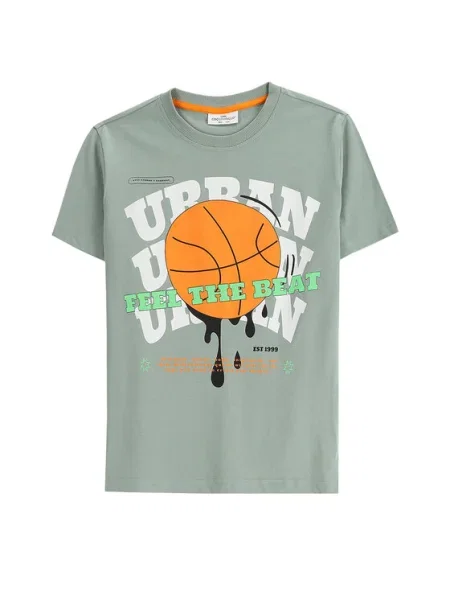 Coccodrillo gyerek póló mintás EVERYDAY BOY zöld