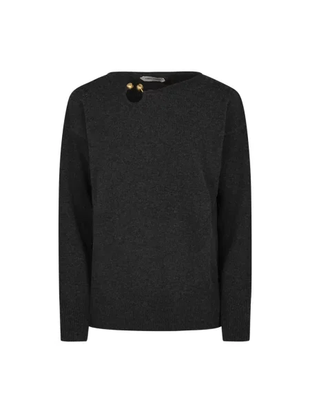 Sweter Alberta Ferretti wełniany szary