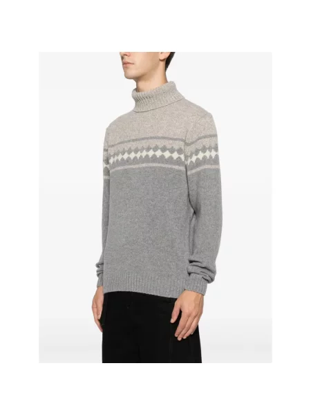 Sweter z golfem Ferrante wełniany szary