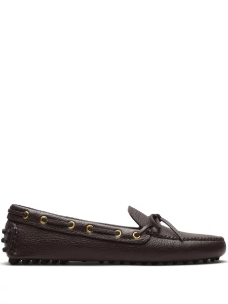Pantofi loafer Car Shoe din piele maro