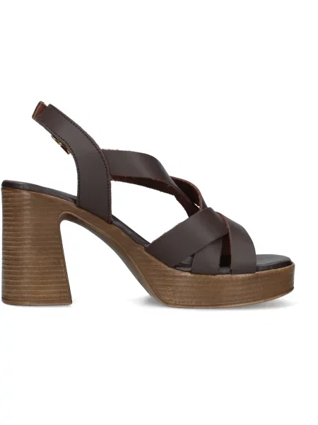 Pantofi Oh My Sandals maro