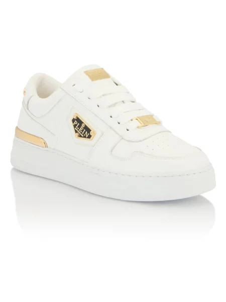 Sneakersy Philipp Plein skórzane białe