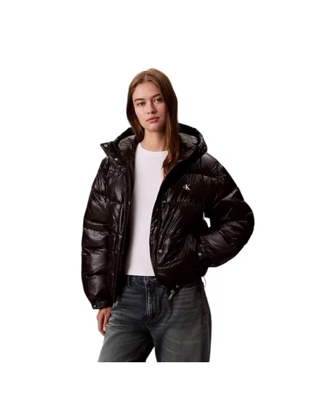 Jacket Calvin Klein Jeans Shine Puffer Jacket Black S czarne