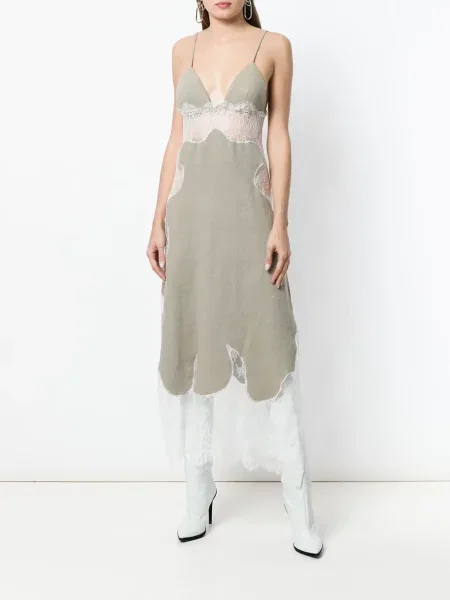 Rochie Off-white din dantelă alb