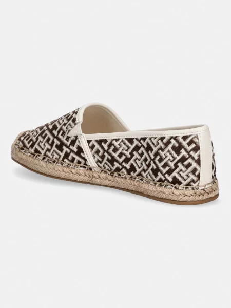 Espadryle Tommy Hilfiger brązowe
