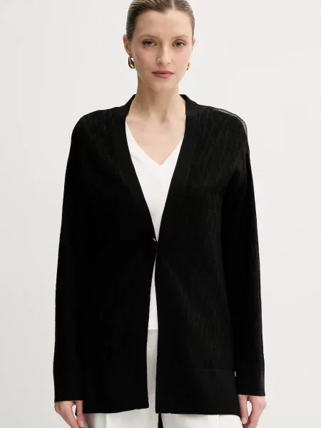 Armani Exchange cardigan light negru