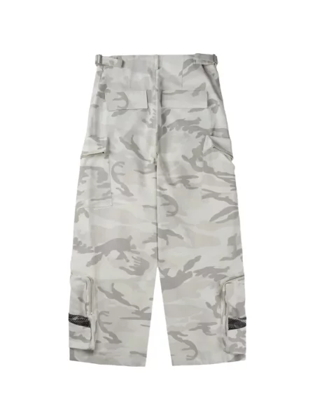 Pantaloni cargo Fffpostalservice cu imagine cu model camuflaj gri