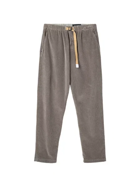 Pantaloni White Sand de catifea cord alb