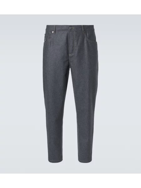 Pantaloni Brunello Cucinelli de lână gri
