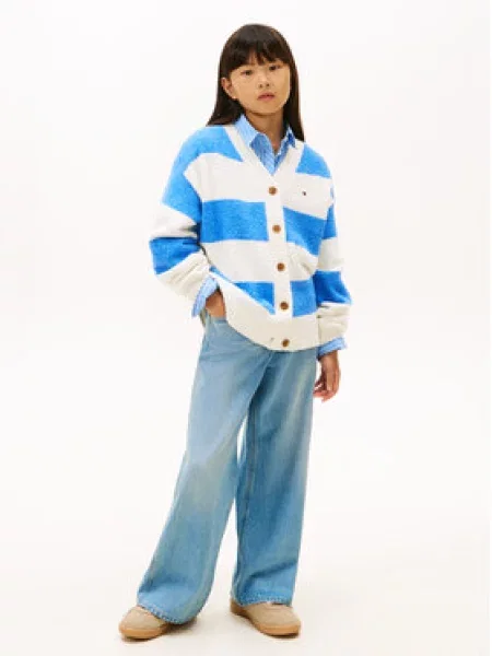 Tommy Hilfiger Džinsai Wide Leg mėlyna