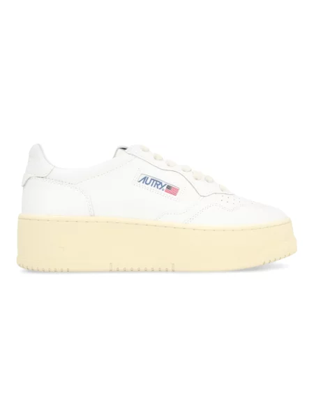 Autry Sneakersy Platform Low Ll weiss białe