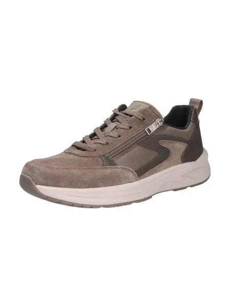 Sneakersy Waldläufer skórzane brązowe