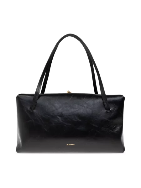 Torebka Jil Sander skórzana czarna