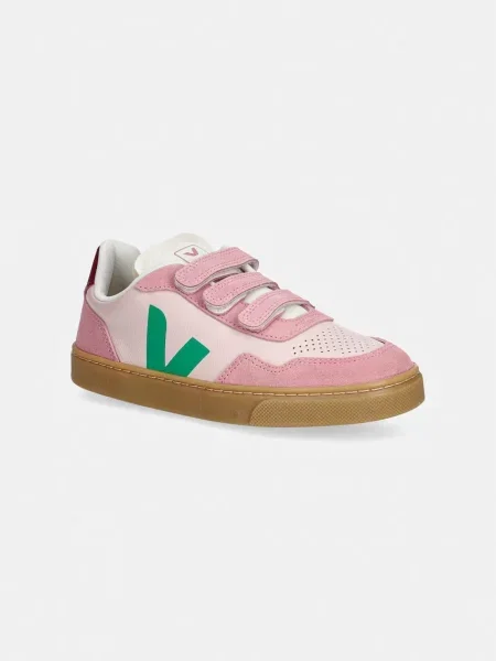Veja Small sneakers boty kožené růžové