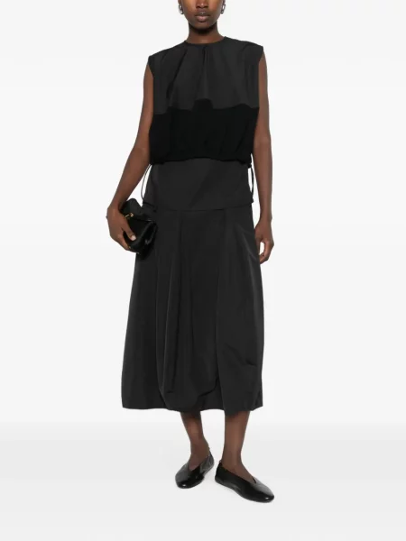 Rochie maxi Litkovska fără mâneci negru