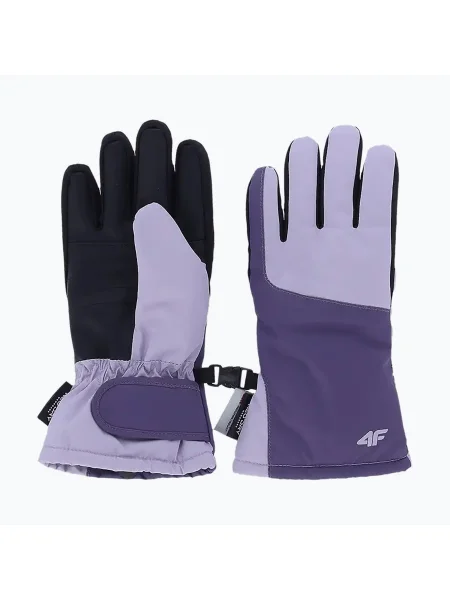 Детски скиорски ръкавици 4F Fnk light violet виолетово