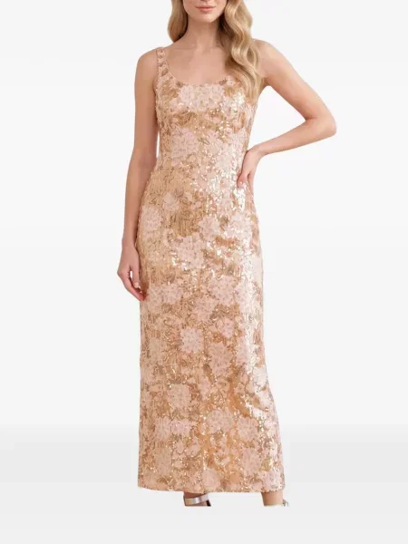 Rochie Needle & Thread cu paiete cu model floral roz