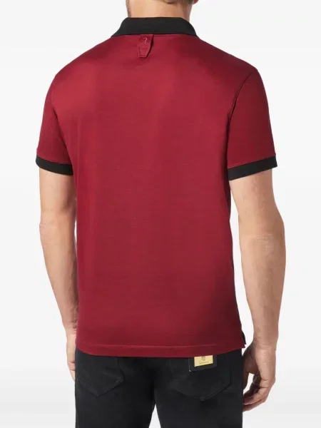 Scurt tricou polo Billionaire cu imagine roșu