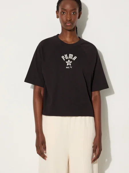Тениска Puma Classics Play Paris Relaxed Tee черно