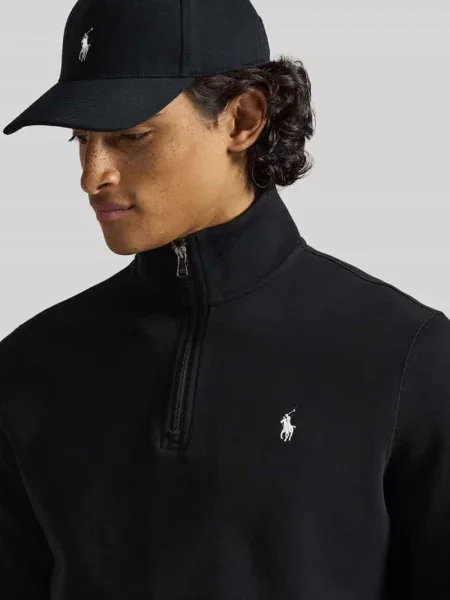 Bluza dresowa o regularnym kroju z mieszanki bawełny Polo Ralph Lauren czarna