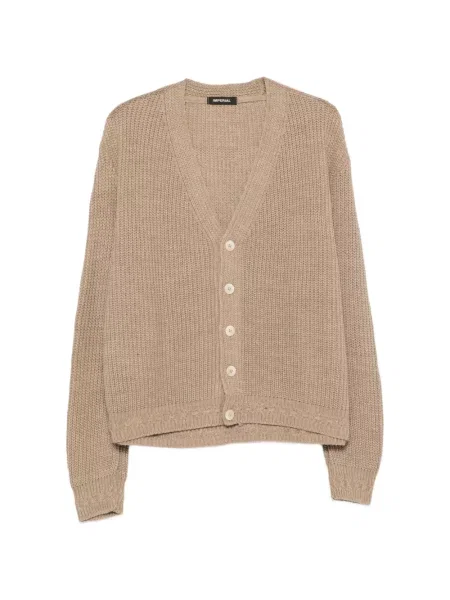 Cardigan Imperial tricotate cu decolteu în V chunky