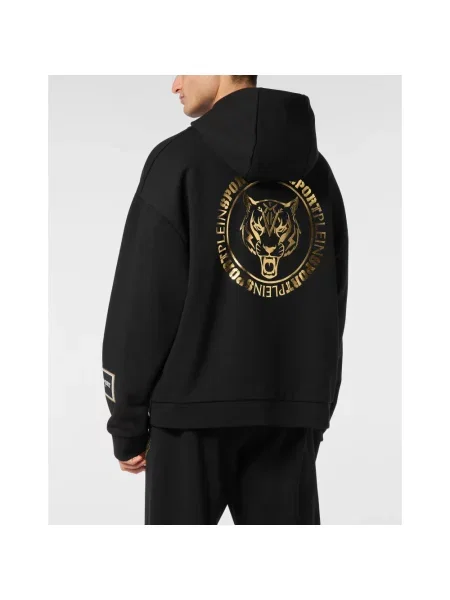 Bluza z kapturem Plein Sport z kapturem czarna