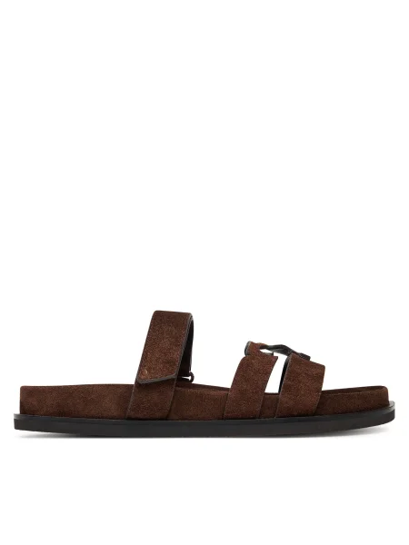 Tory Burch Чехли Ines Sport Slide кафяв