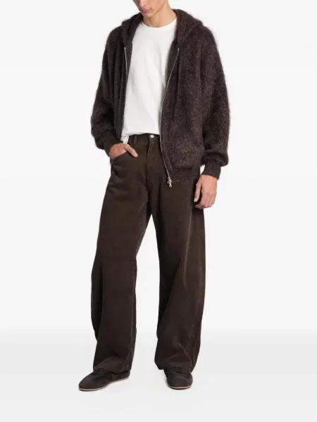 Pantaloni Ssstein de catifea cord maro